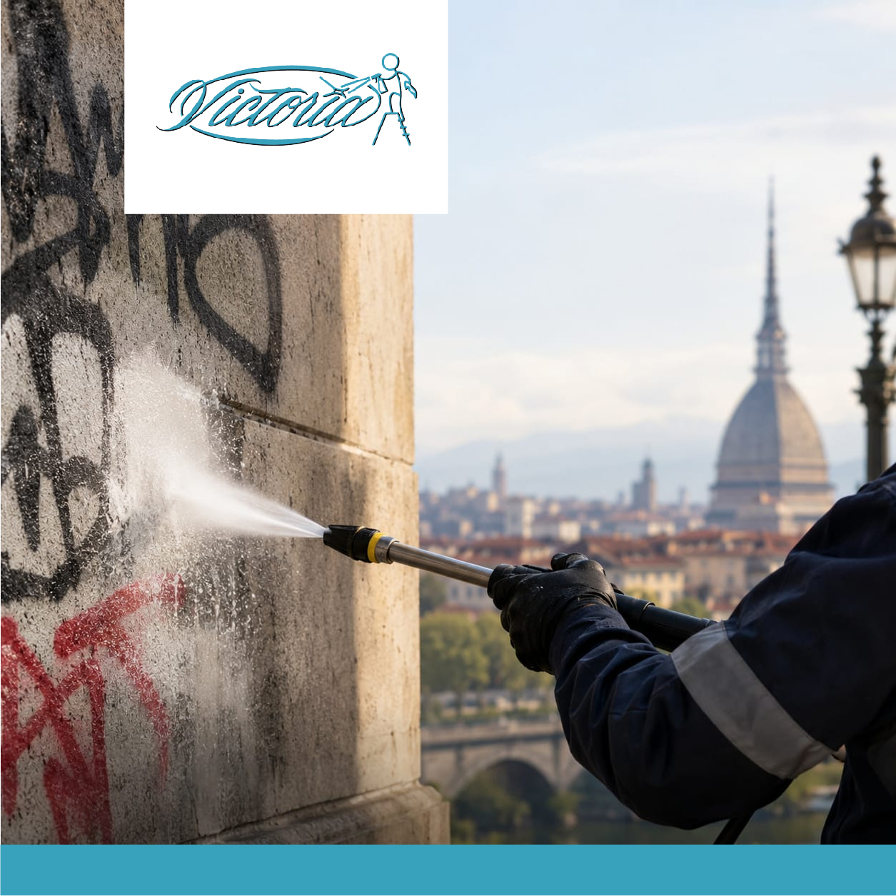 Rimozione graffiti e cancellazione scritte sui muri a Torino